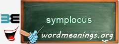 WordMeaning blackboard for symplocus